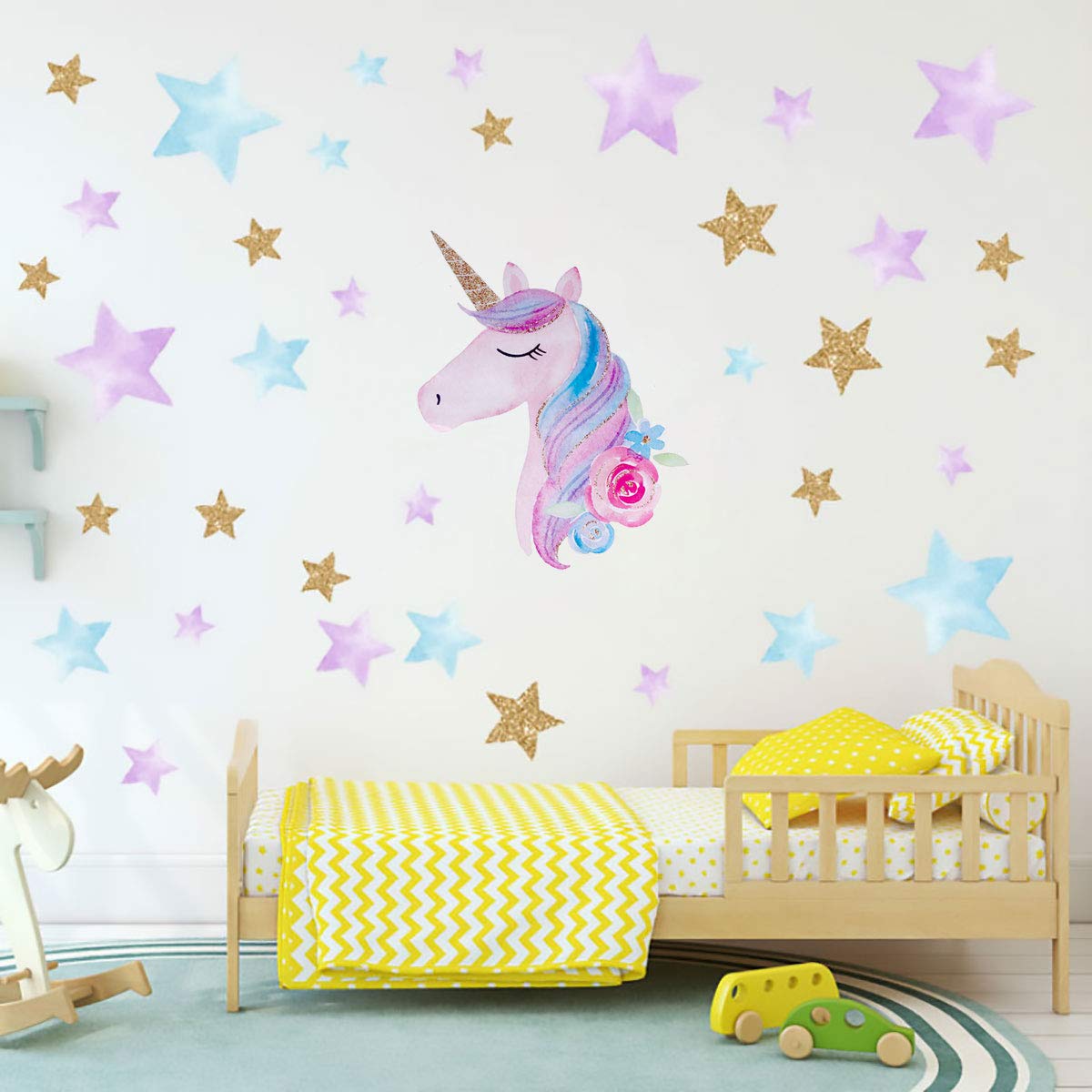 Unicorno con stelle colorate, 1200x1200 HD, Desktop