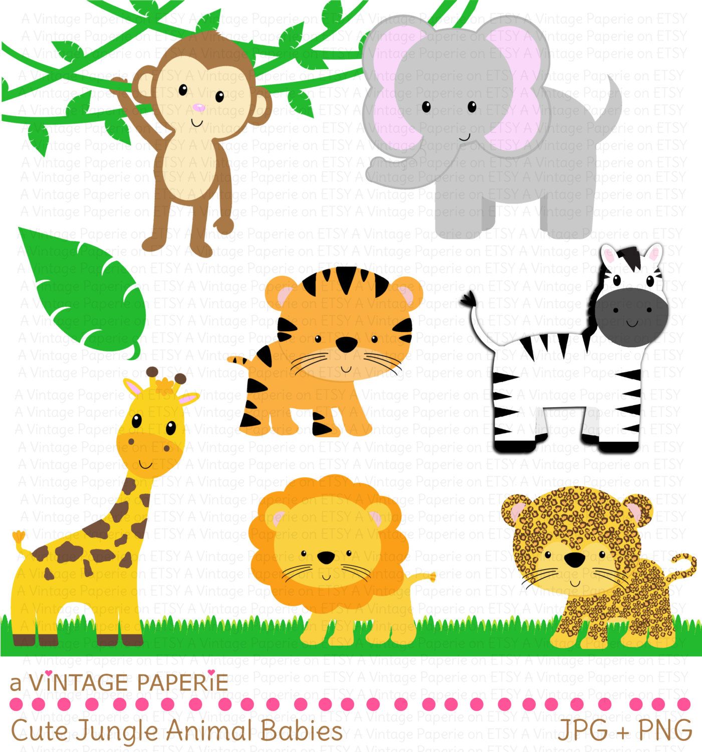 Animali giungla cartoni clipart, 1401x1500 Full HD Verticale, Smartphone