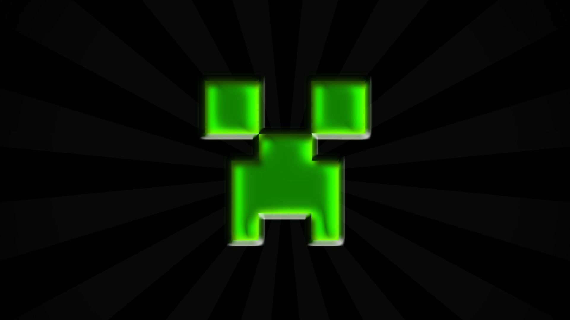 Creeper Minecraft volto pixelato verde, 1920x1200 Full HD+, PC