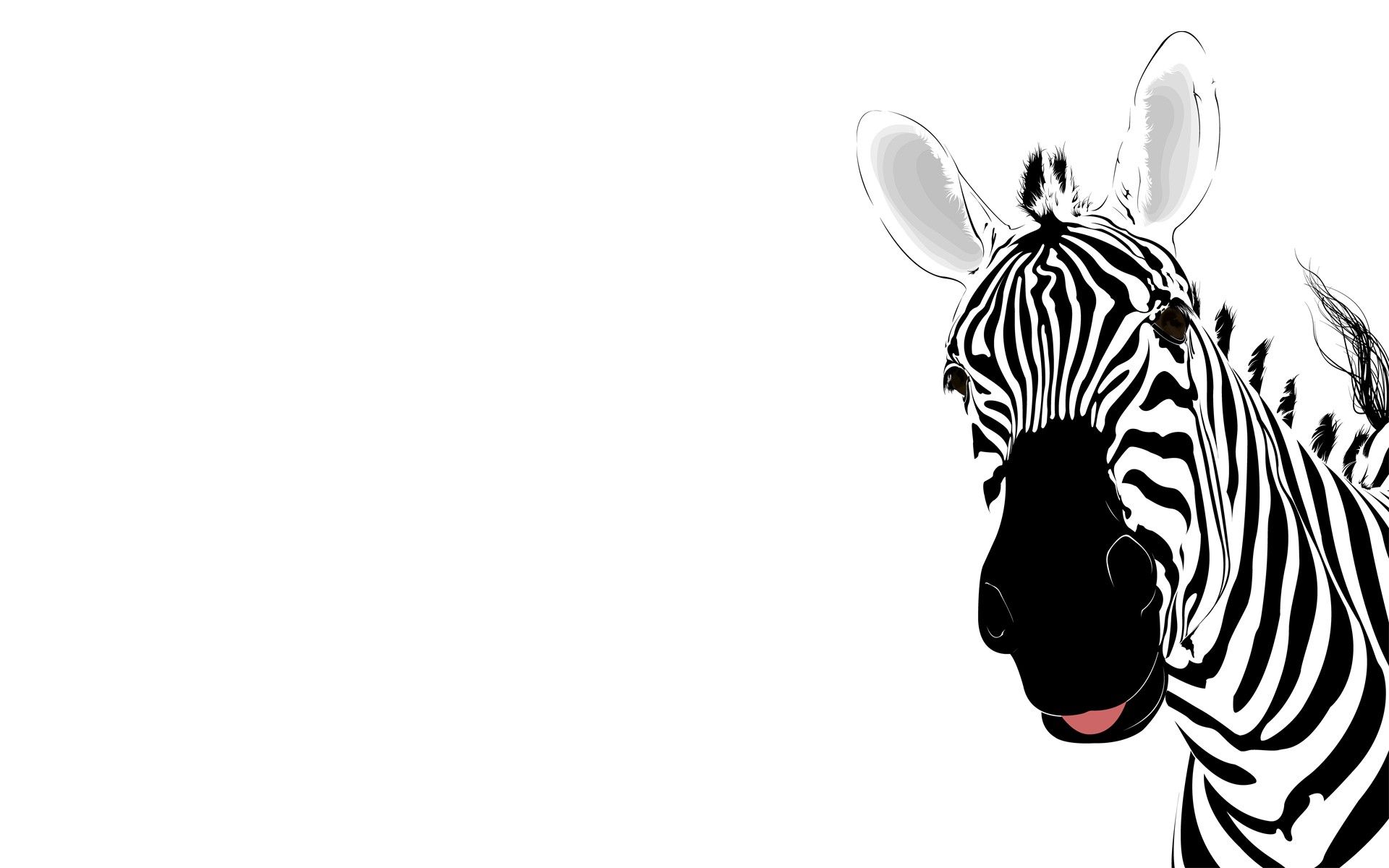 Zebra disegno bianco e nero, 1920x1200 Full HD+, PC