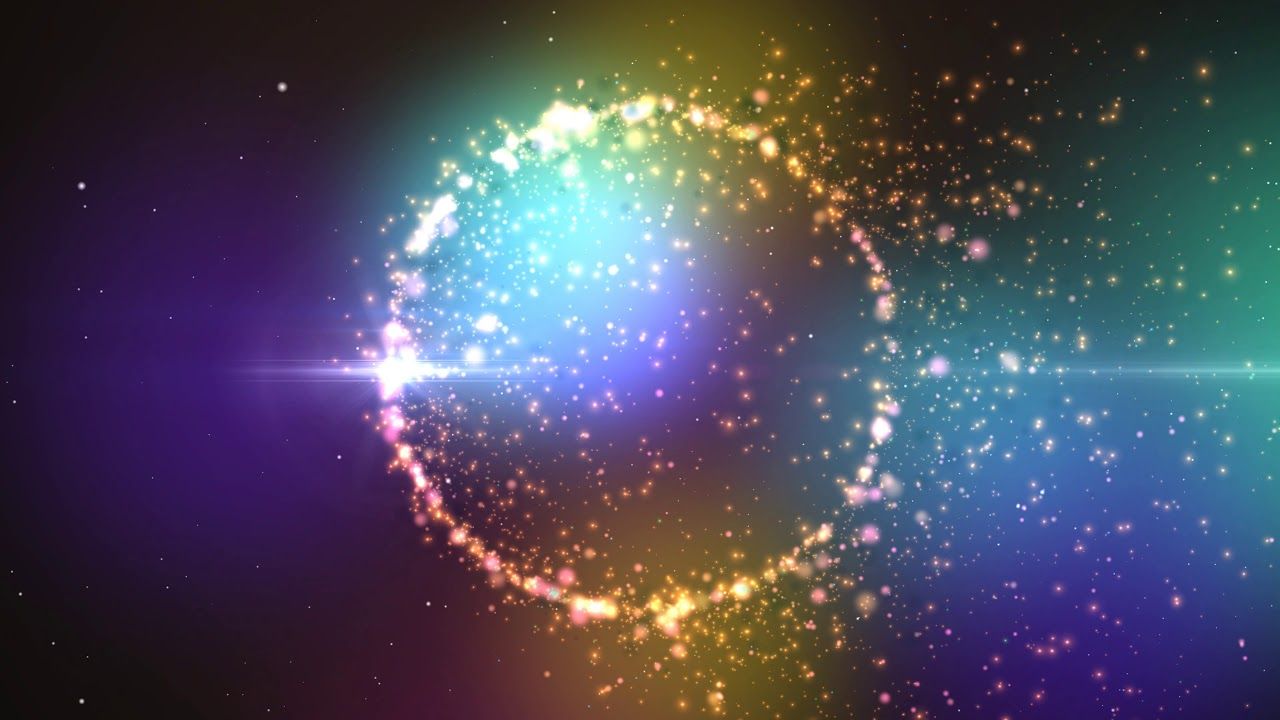 Anello scintillante colorato spazio, sfondi Animati, 1280x720 720p, Laptop
