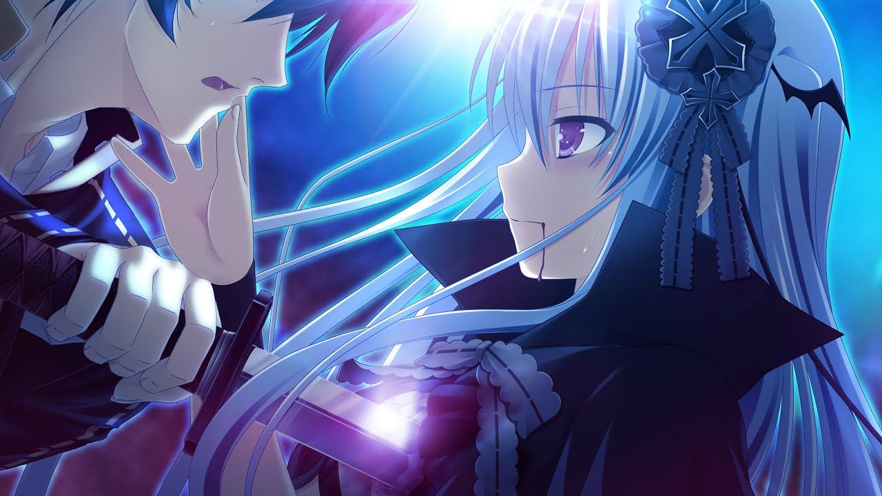 Personaggi anime luce blu, 1280x720 HD, Desktop