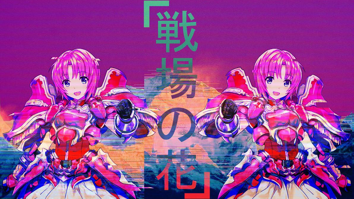 Ragazza anime capelli rosa nuvole, 3840x2160 4K, PC Desktop