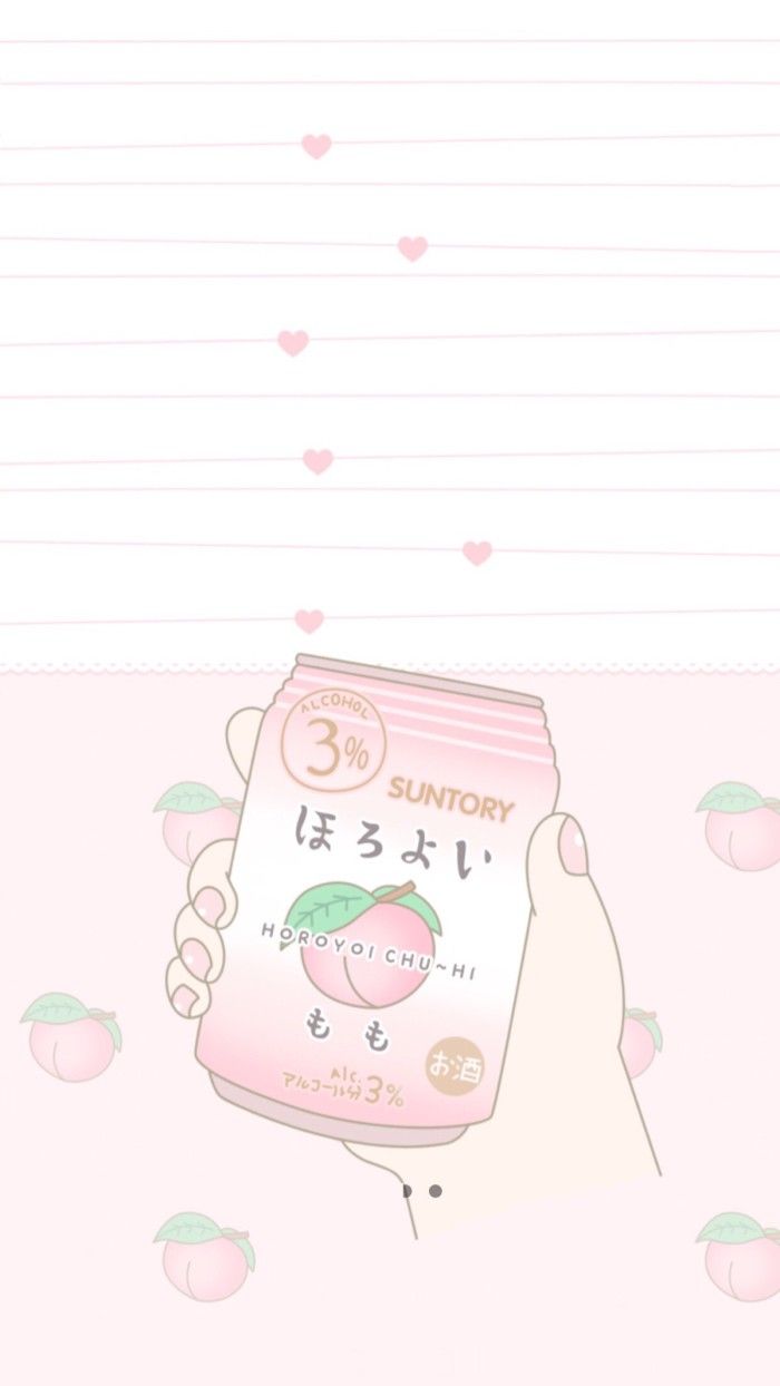 Lattina rosa pesca kawaii, 700x1244 Verticale, Telefono
