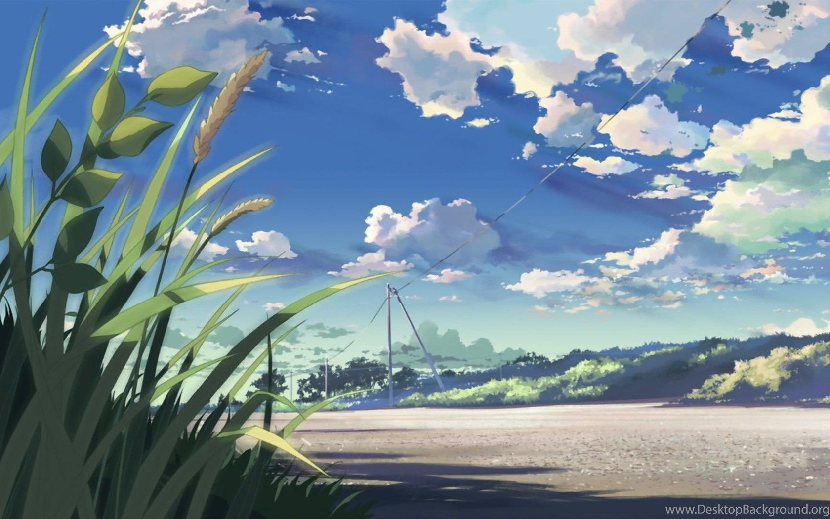 Paesaggio anime cielo nuvoloso, 1680x1050 HD Ready, PC