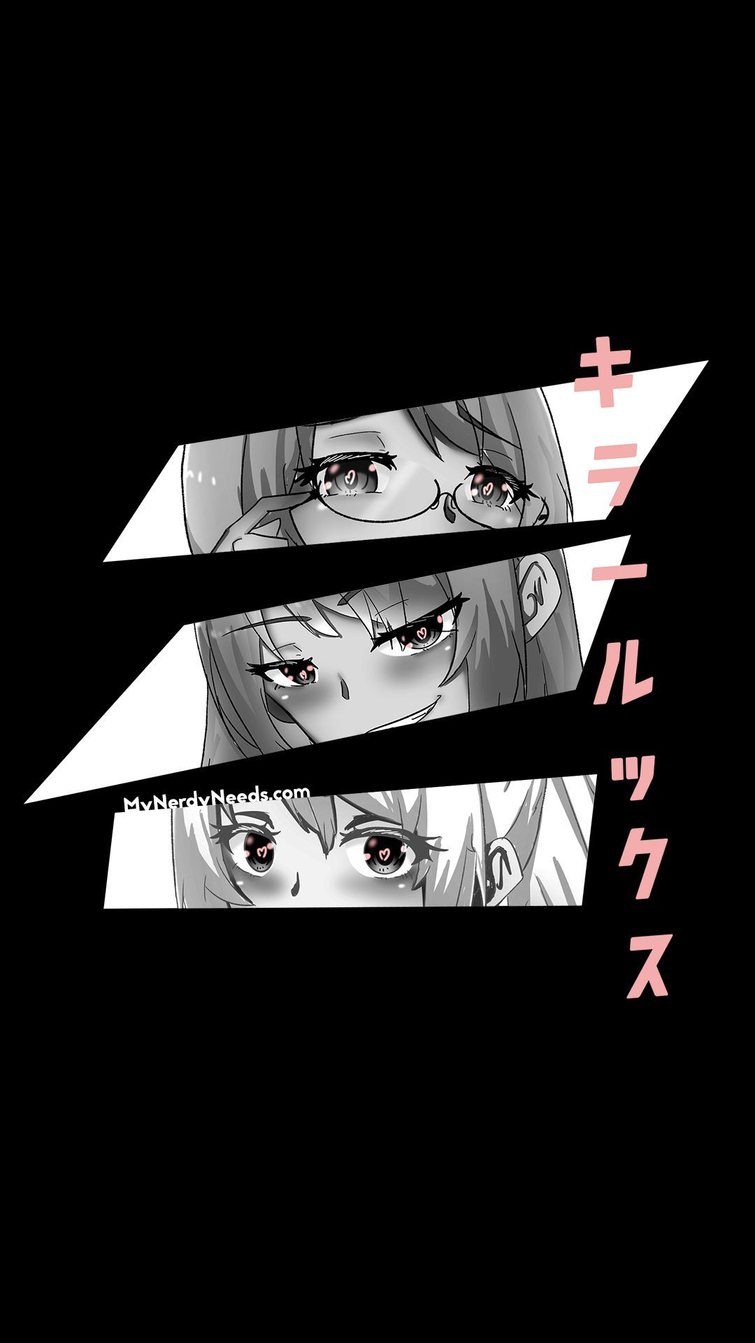 Occhi anime tre pannelli, 1080x1920 Full HD Verticale, iPhone