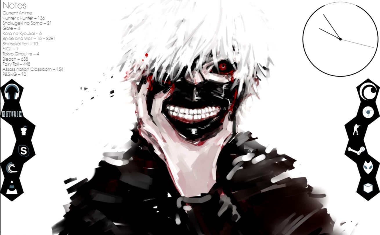 Kaneki Tokyo Ghoul maschera, 1310x810 720p, PC