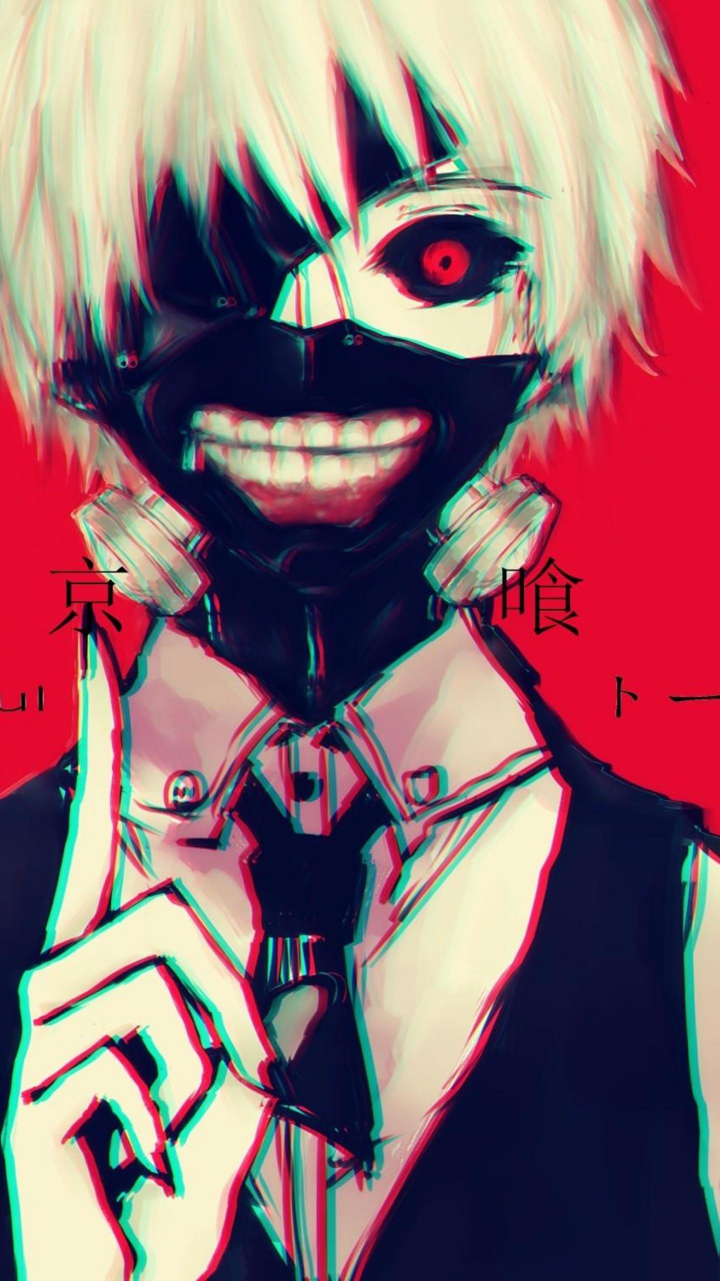 Kaneki Ken Tokyo Ghoul maschera, 1440x2560 Full HD Verticale, Samsung Galaxy