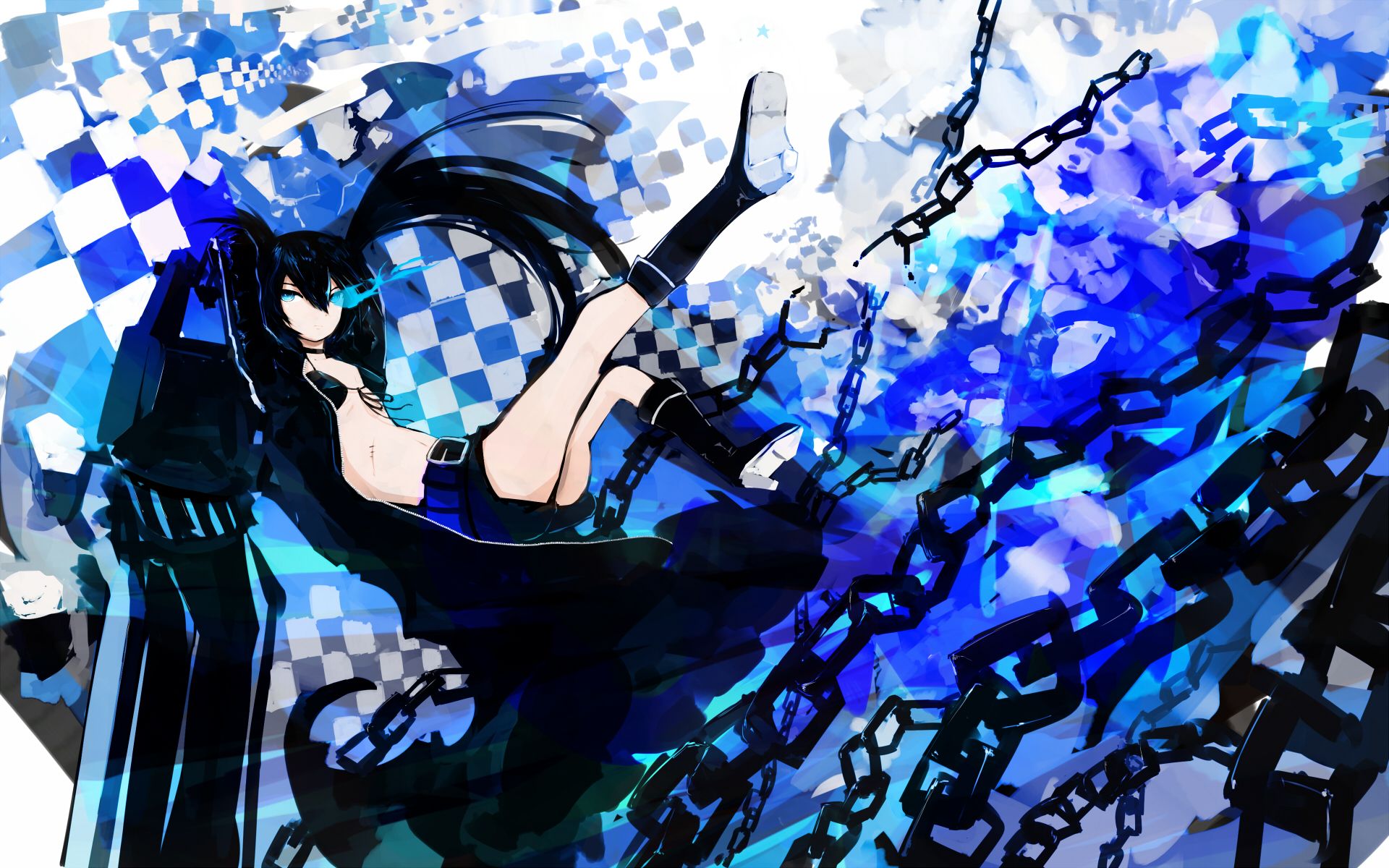 Black Rock Shooter con catene, 1920x1200 Full HD+, PC