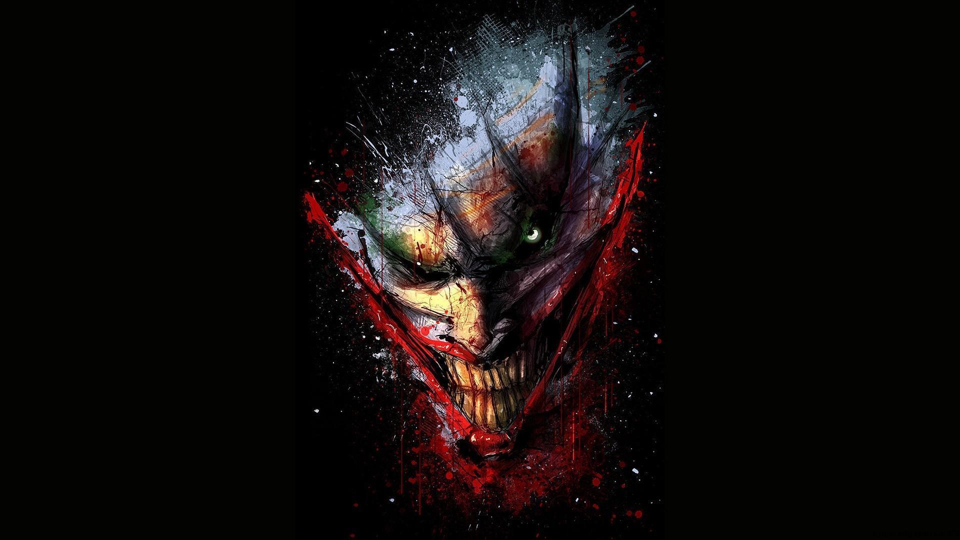 Joker viso Batman fusione, DC Comics, 1920x1080 Full HD, Desktop