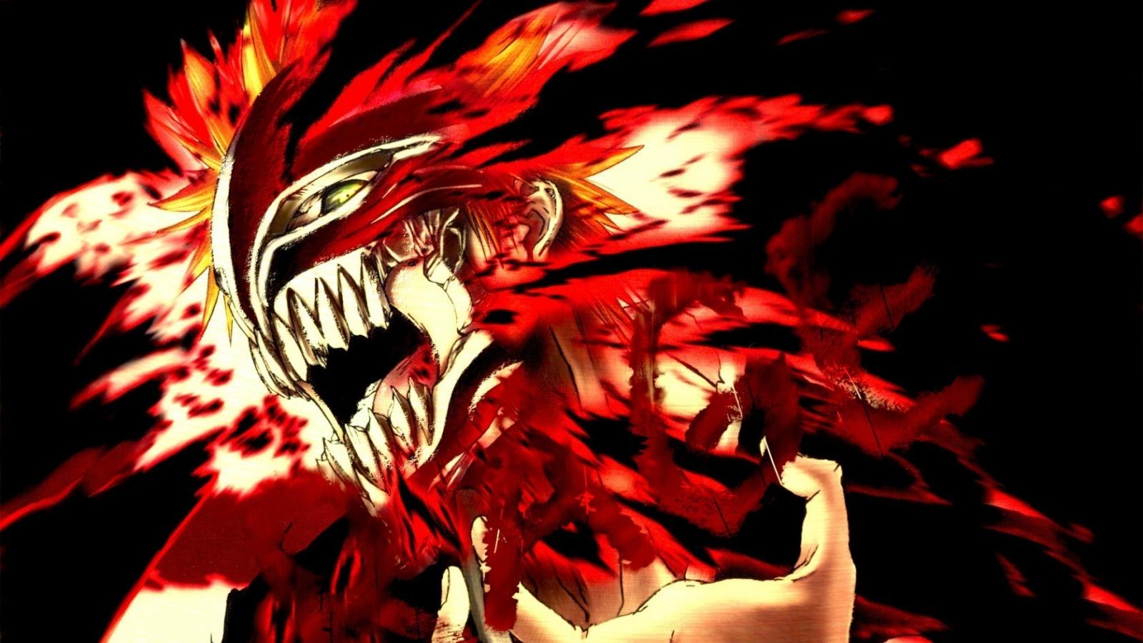 Personaggio anime maschera rossa demoniaca, 1600x900 HD, Desktop