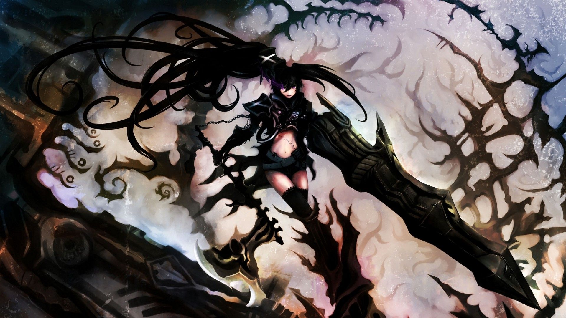 Guerriera oscura silhouette anime, 1920x1080 Full HD 1080p, PC Desktop