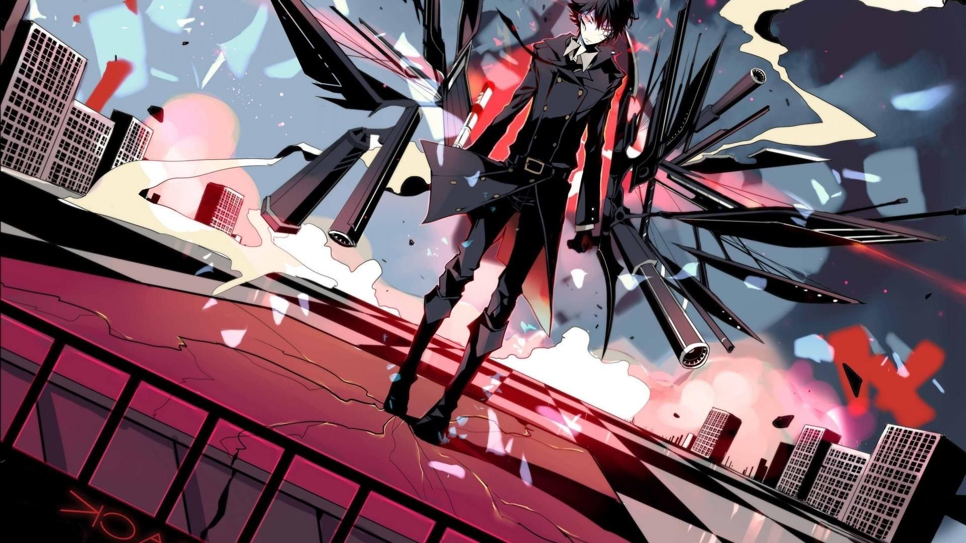 Personaggio anime con ali nere, 1920x1080 Full HD, Desktop