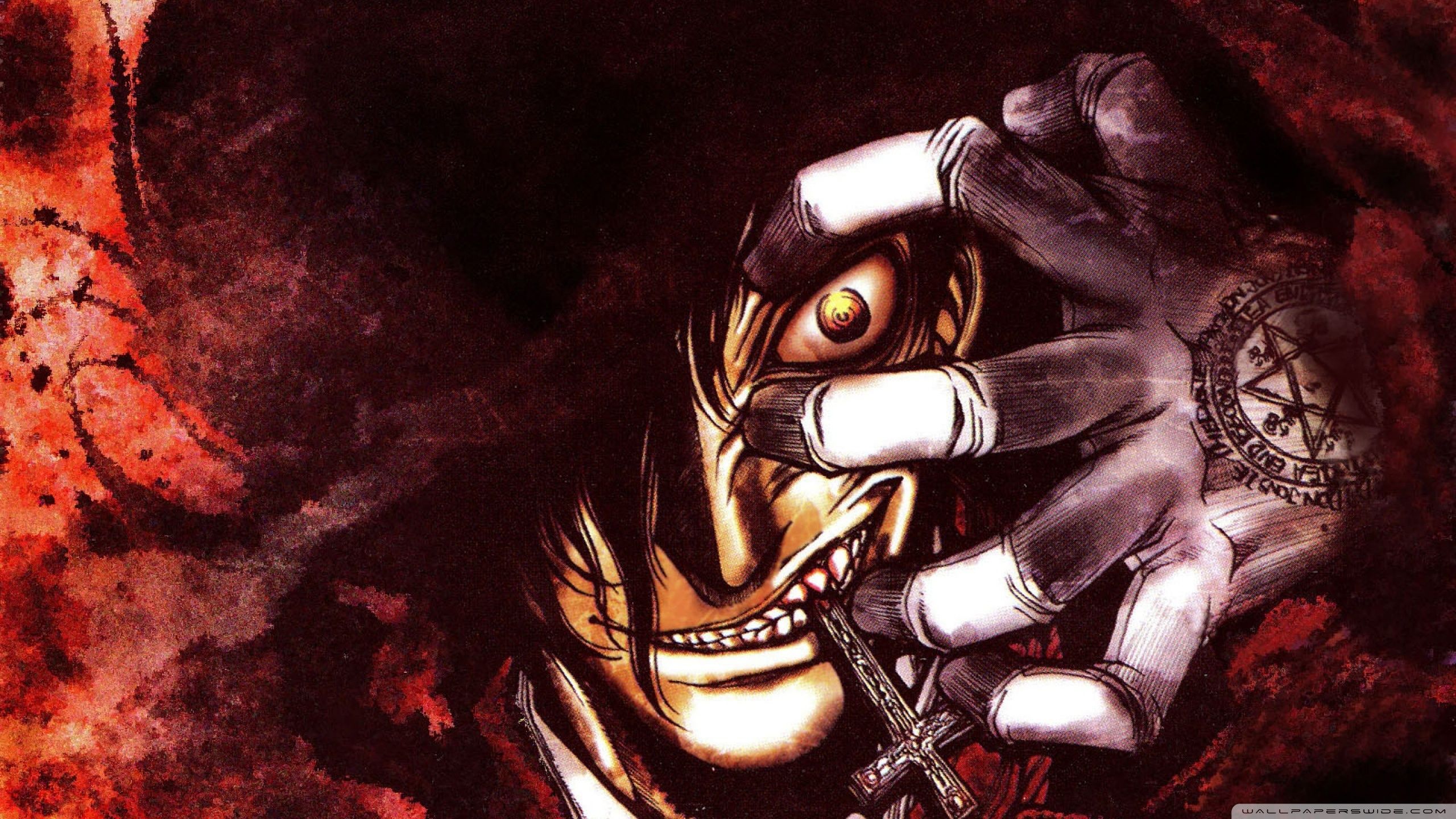 Alucard Hellsing anime, 2560x1440 2K QHD, Monitor Gaming