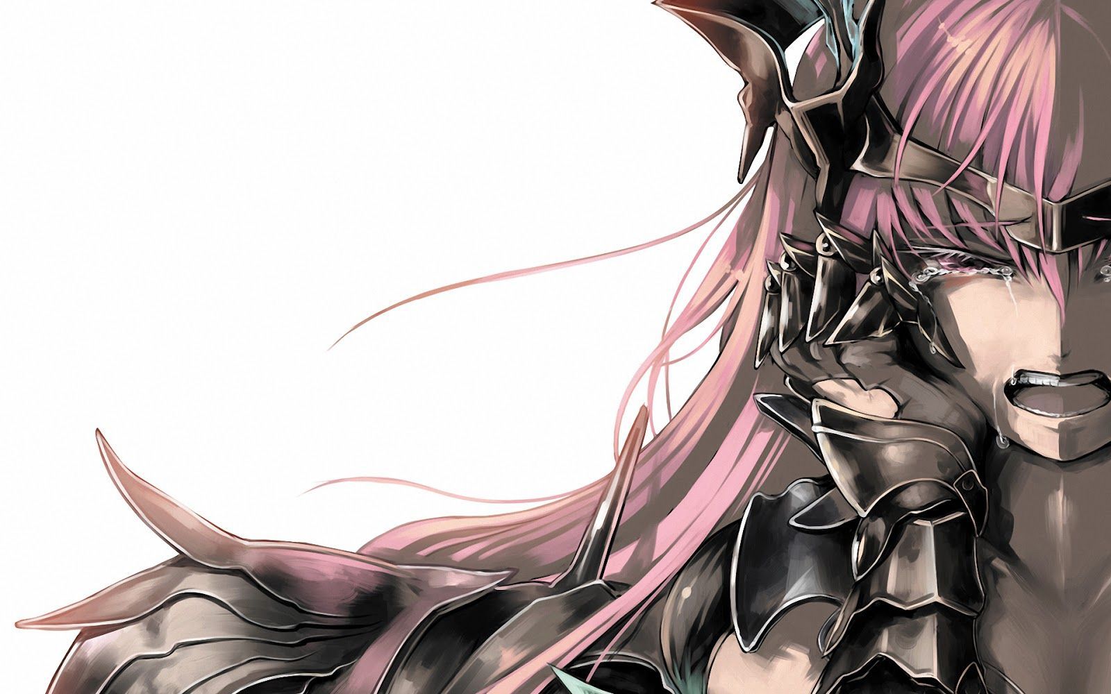 Ragazza anime capelli rosa armatura, 1600x1000 HD Ready, Desktop
