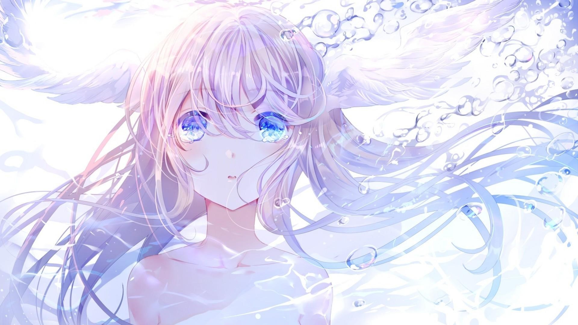 Ragazza anime con lacrime, 1920x1080 Full HD 1080p, PC