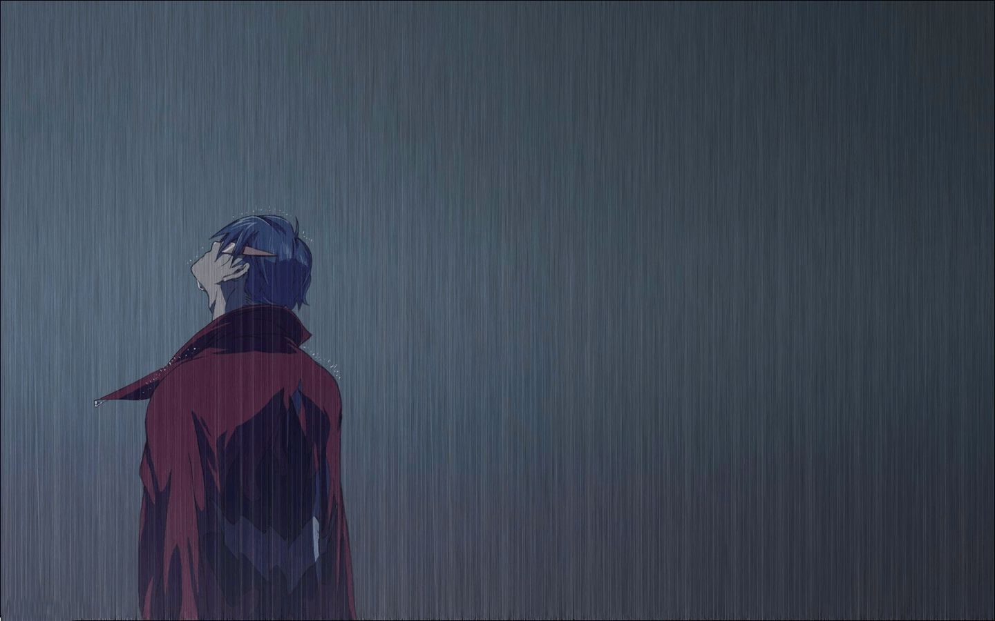 Ragazzo anime sotto pioggia, 1440x900 720p, PC