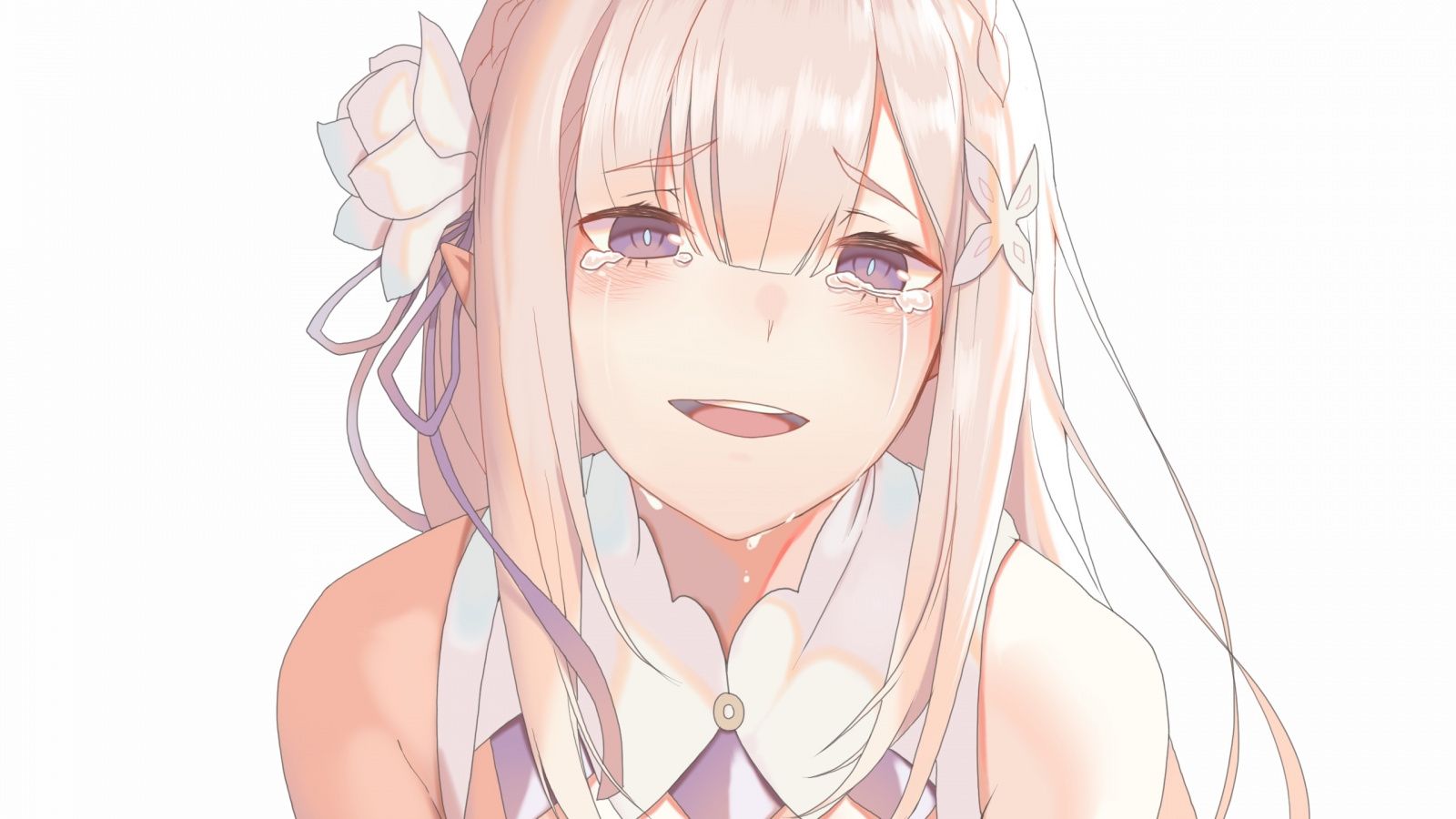 Emilia Re:Zero che piange, 1600x900 HD Ready, iMac