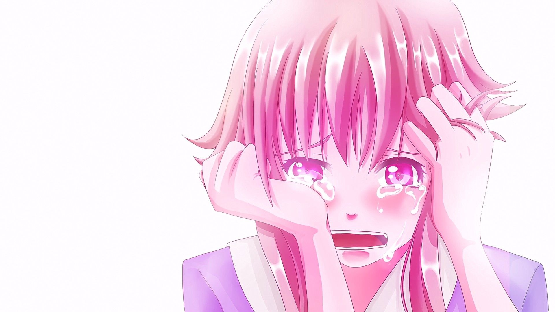 Gasai Yuno che piange, 1920x1080 1080p, Laptop