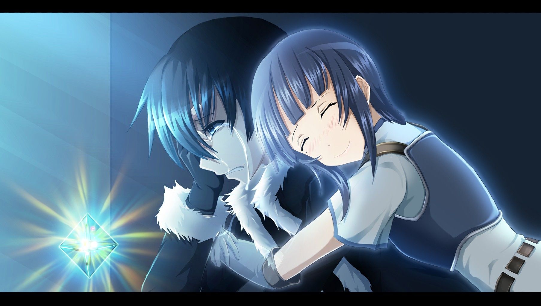 Personaggi anime abbraccio commosso, 1807x1024 900p, PC Desktop