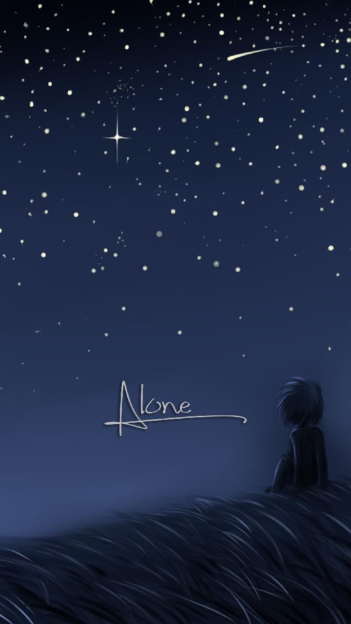 Bambino solo cielo notturno, 720x1280 Verticale, Android