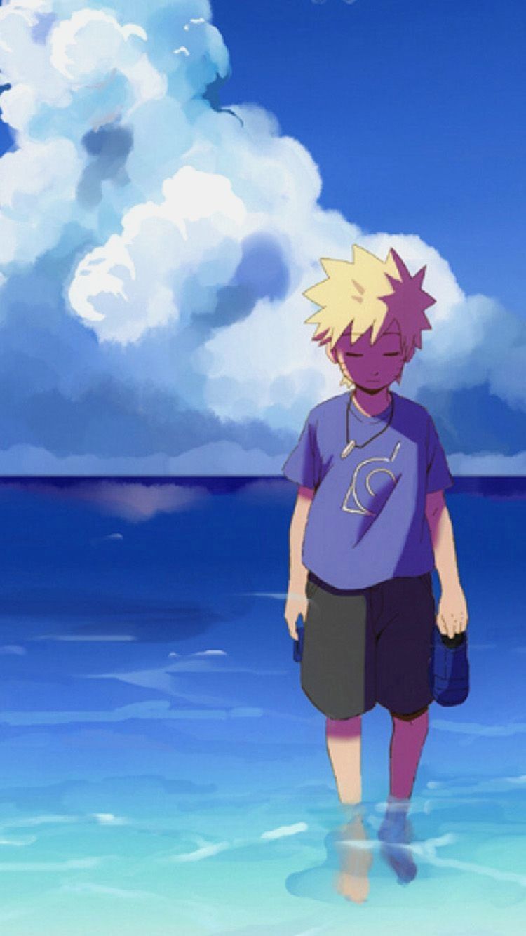 Ragazzo anime solo mare, 750x1334 Full HD Verticale, Smartphone