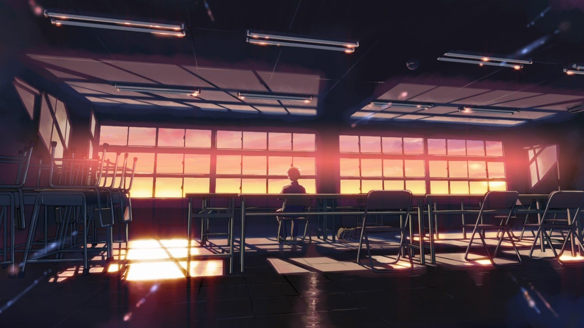 Aula vuota al tramonto, 1920x1080 Full HD, PC Desktop