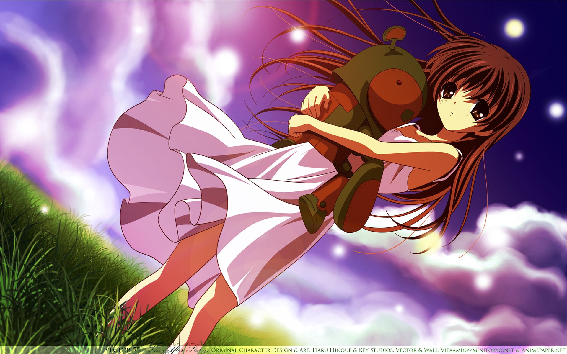 Ragazza anime con orsacchiotto, 1920x1200 Full HD+ WUXGA, Laptop