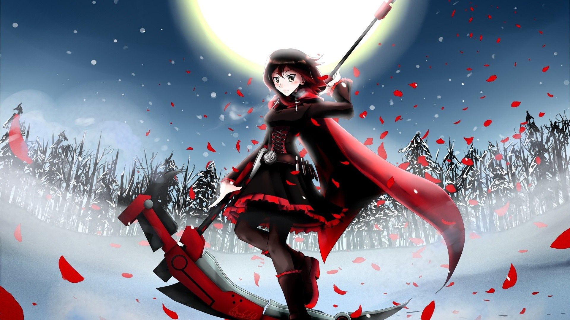 Ruby Rose RWBY spada, 1920x1080 Full HD 1080p, Desktop