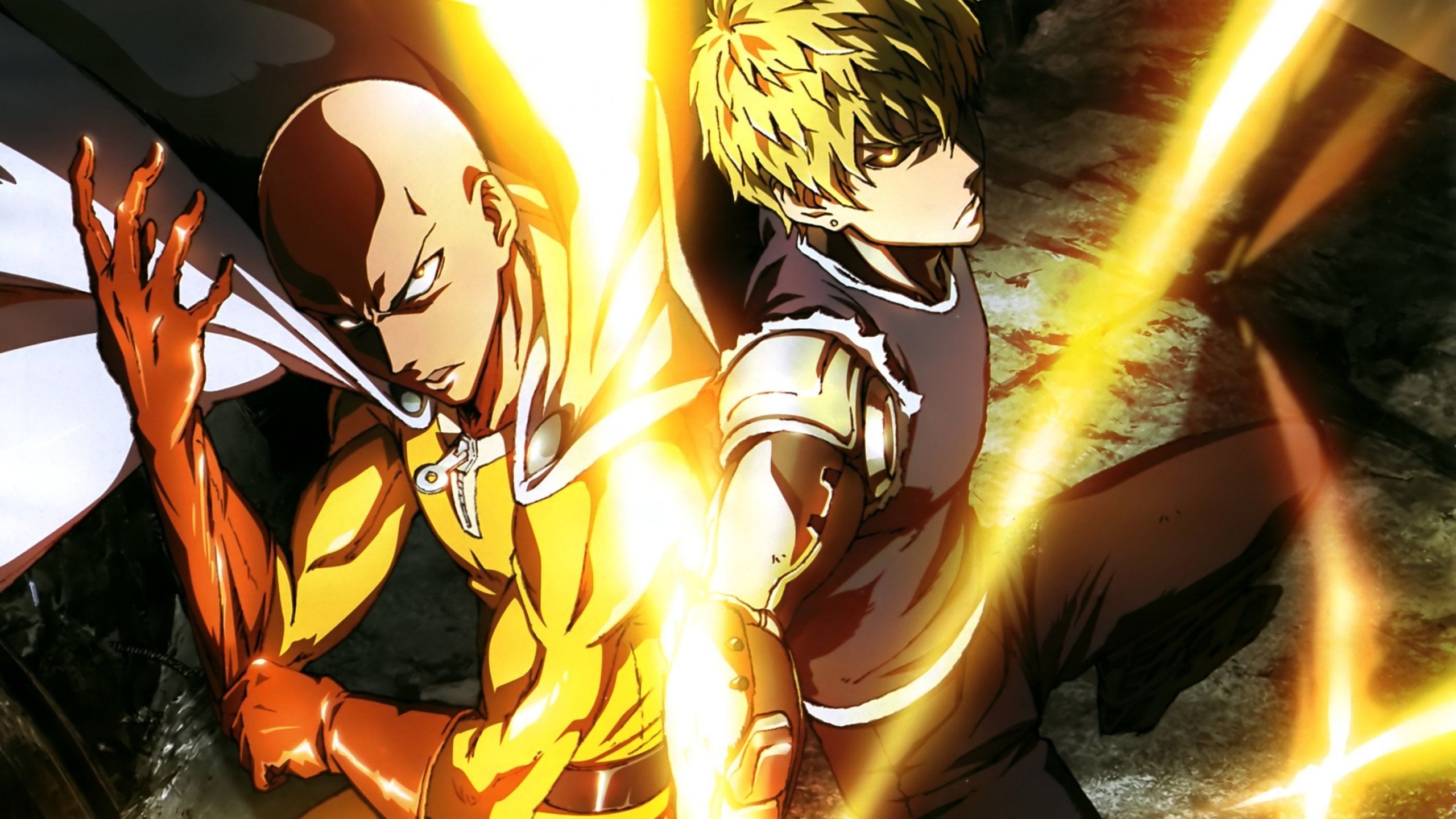 Saitama e Genos, One Punch Man, 2560x1440 QHD, Laptop