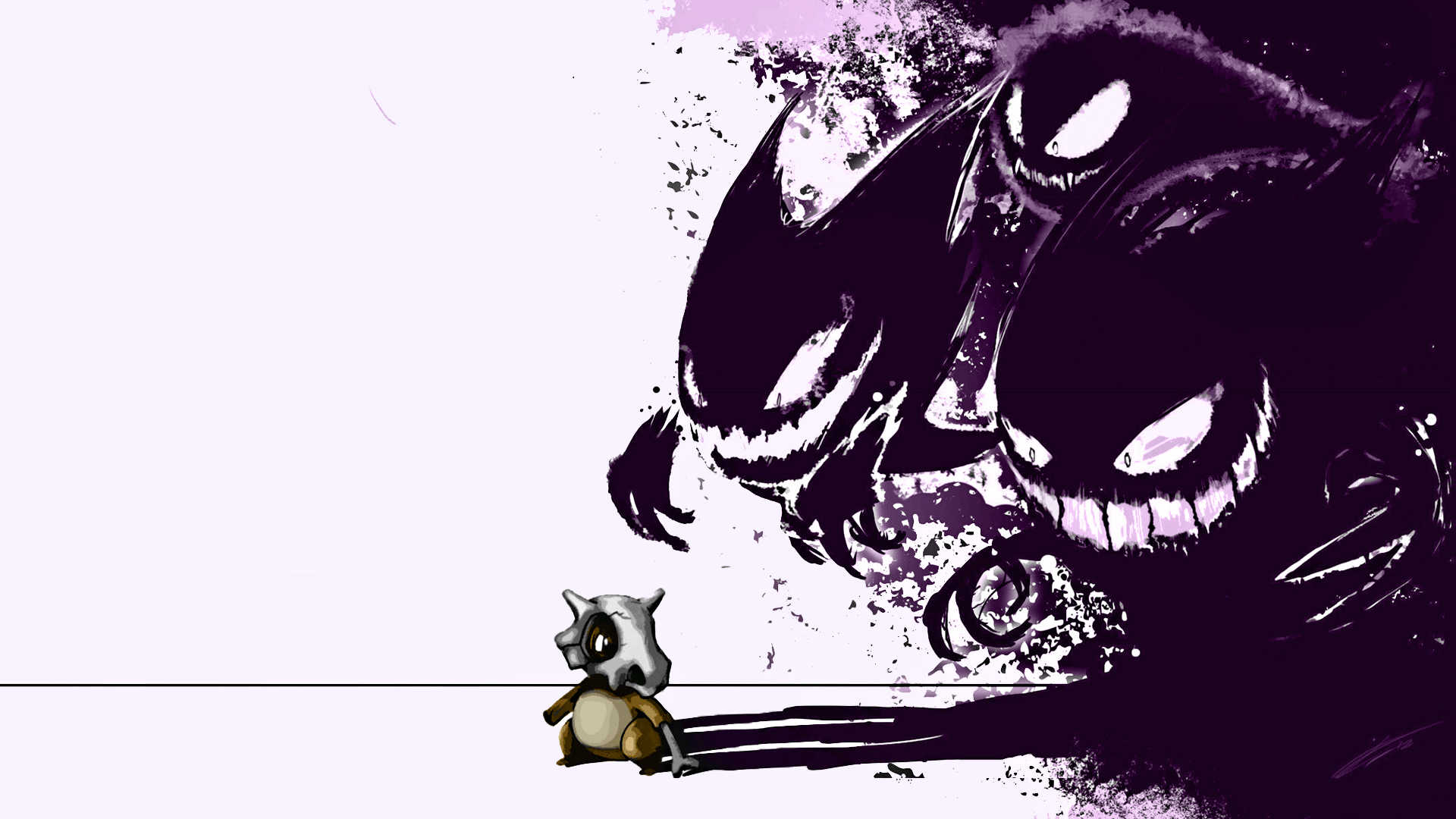 Cubone e Gengar ombra Pokemon, Nintendo, 1920x1080 1080p, Desktop