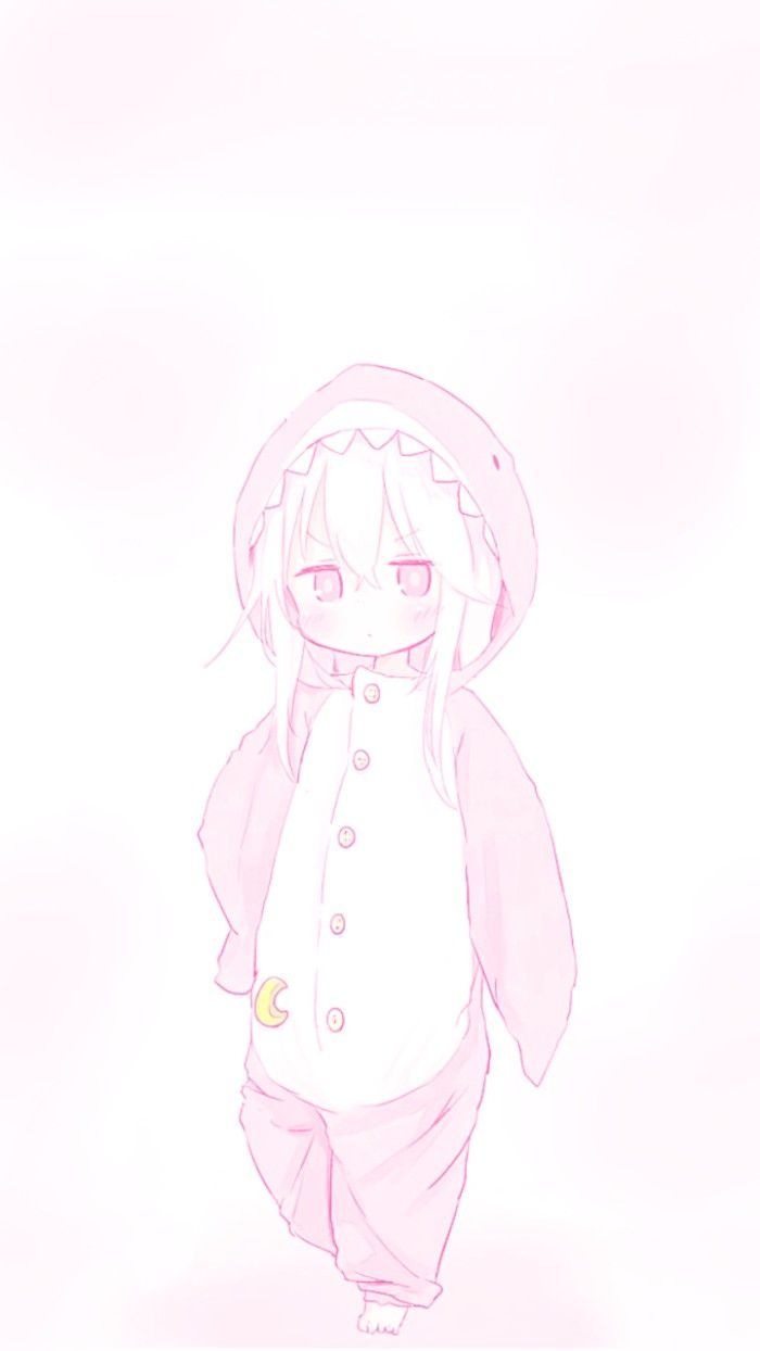 Personaggio anime pastello galassia, 1024x1820 Full HD Verticale, iPhone