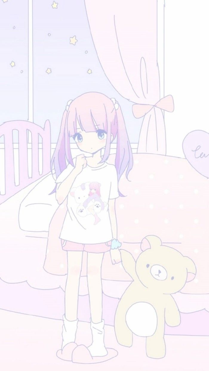 Anime Aesthetic Pastello, 750x1334 Verticale, iPhone