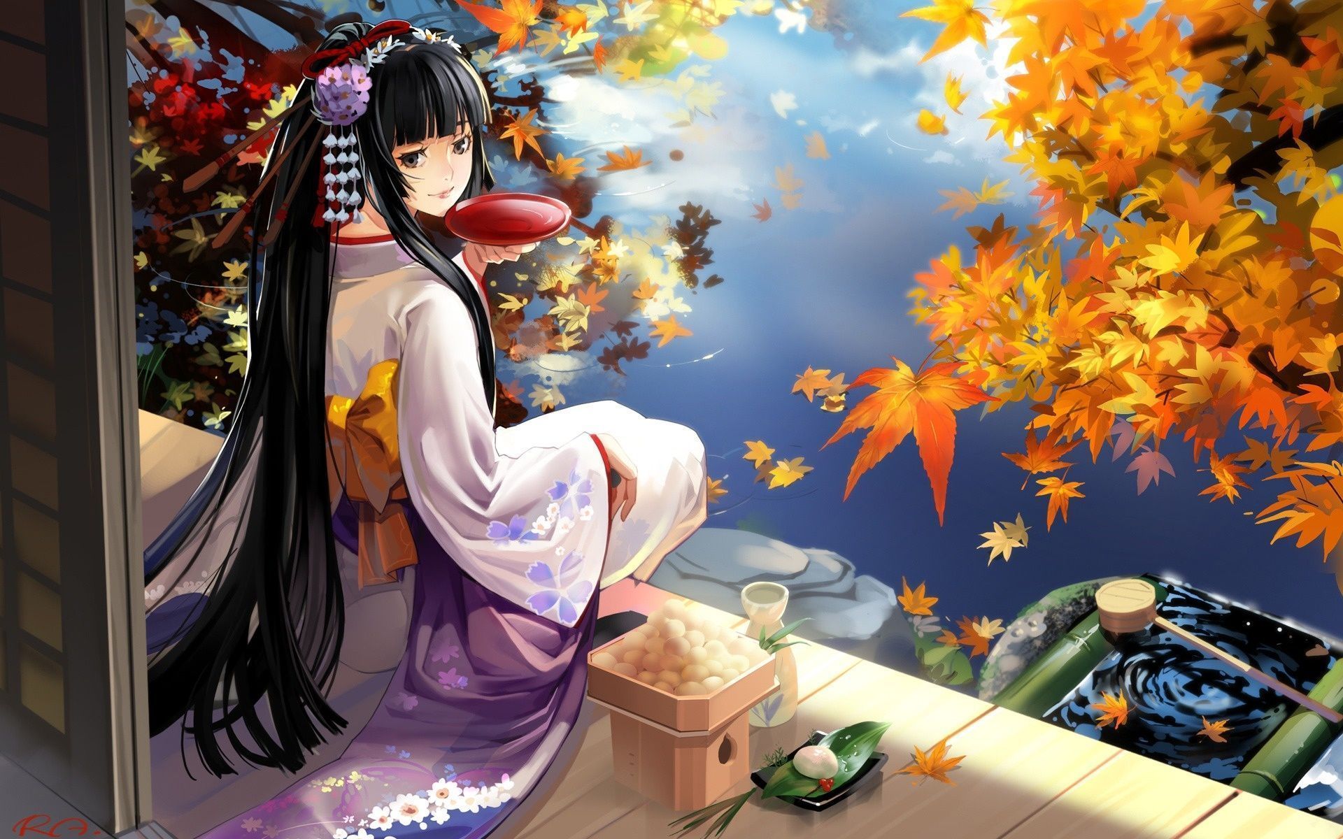 Ragazza anime kawaii cappuccio rana, 1200x2133 Verticale, Mobile