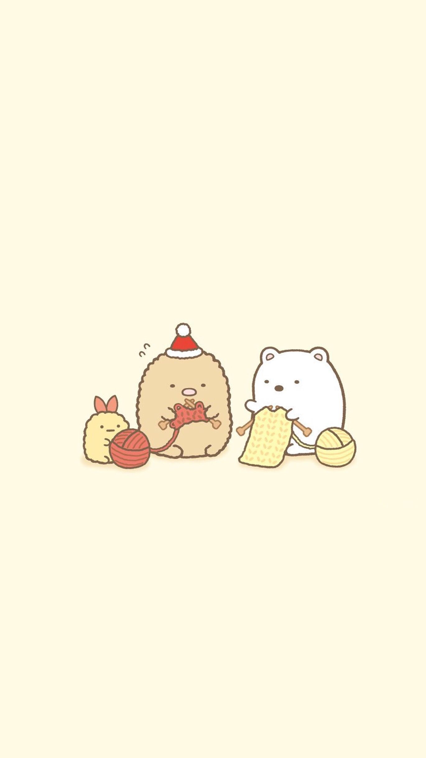 Pompompurin con animaletti kawaii, 1080x2130 Full HD Verticale, Smartphone