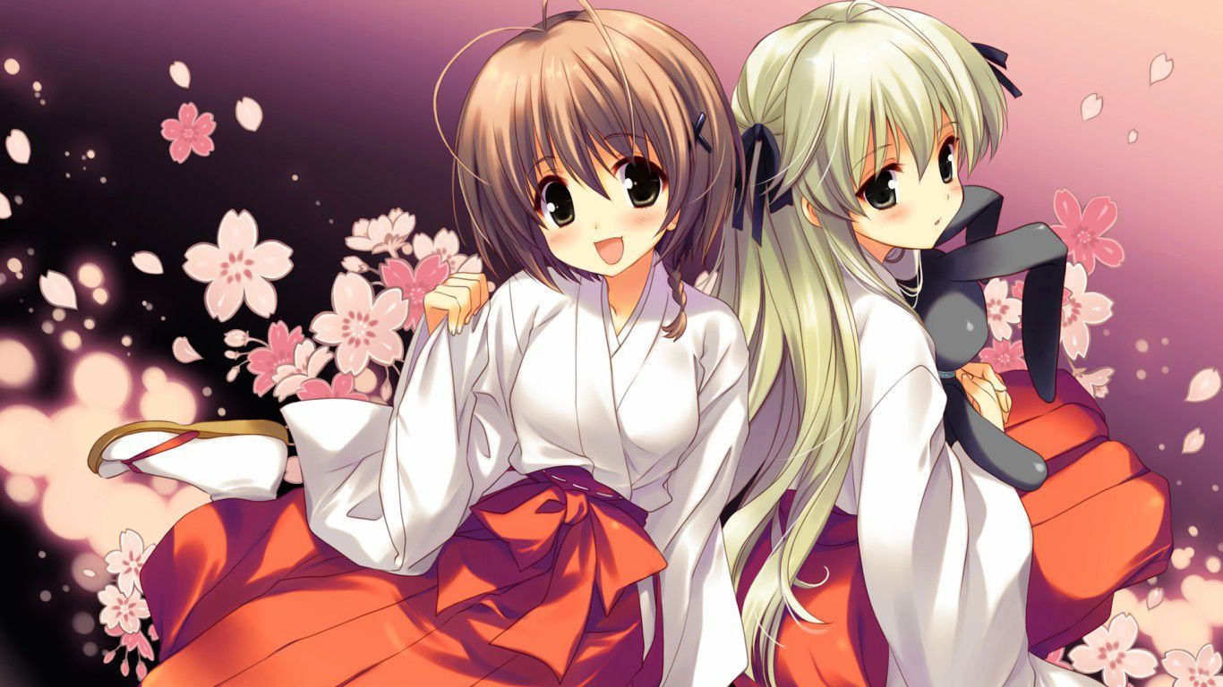Ragazza anime con ciliegi in fiore, 1920x1080 Full HD 1080p, PC
