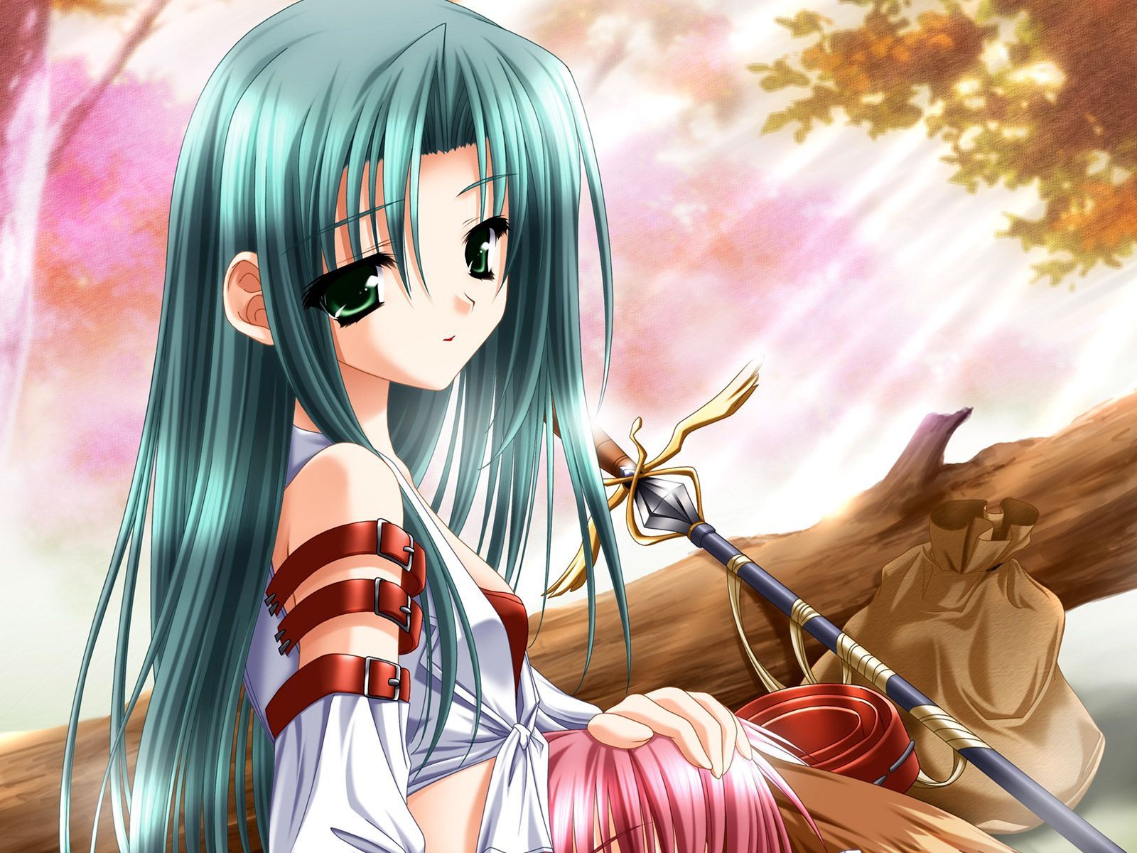 Ragazza anime luna blu, 1280x720 720p, Laptop