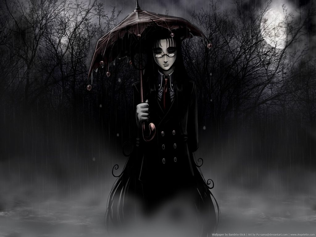 Ragazza gotica con ombrello, 1024x768 HD, Laptop