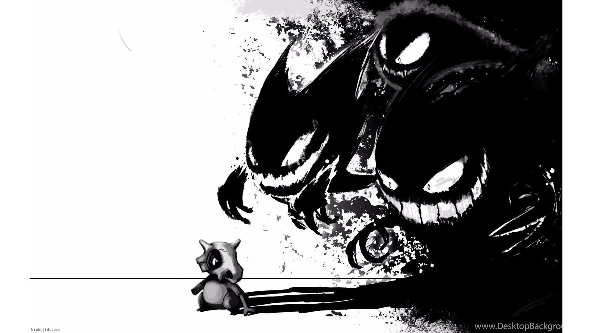 Gengar minaccioso e Meowth spaventato, 1920x1080 1080p, Desktop