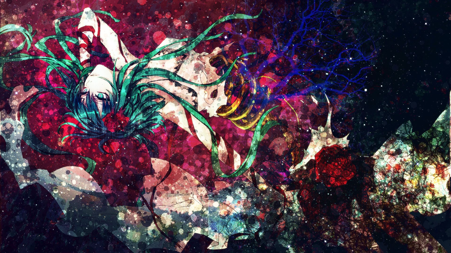Personaggio anime astratto horror, 1920x1080 Full HD, PC