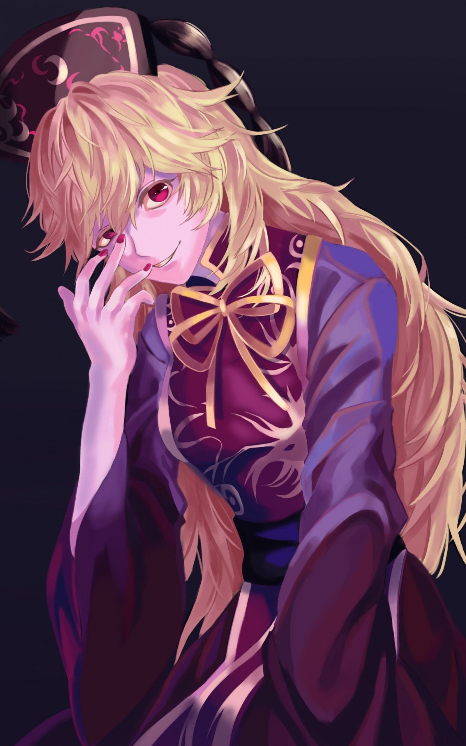 Touhou Junko occhi rossi, 1600x2560 Full HD Verticale, Smartphone