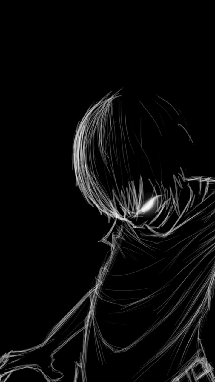 Personaggio anime inquietante buio, 720x1280 Verticale, Xiaomi