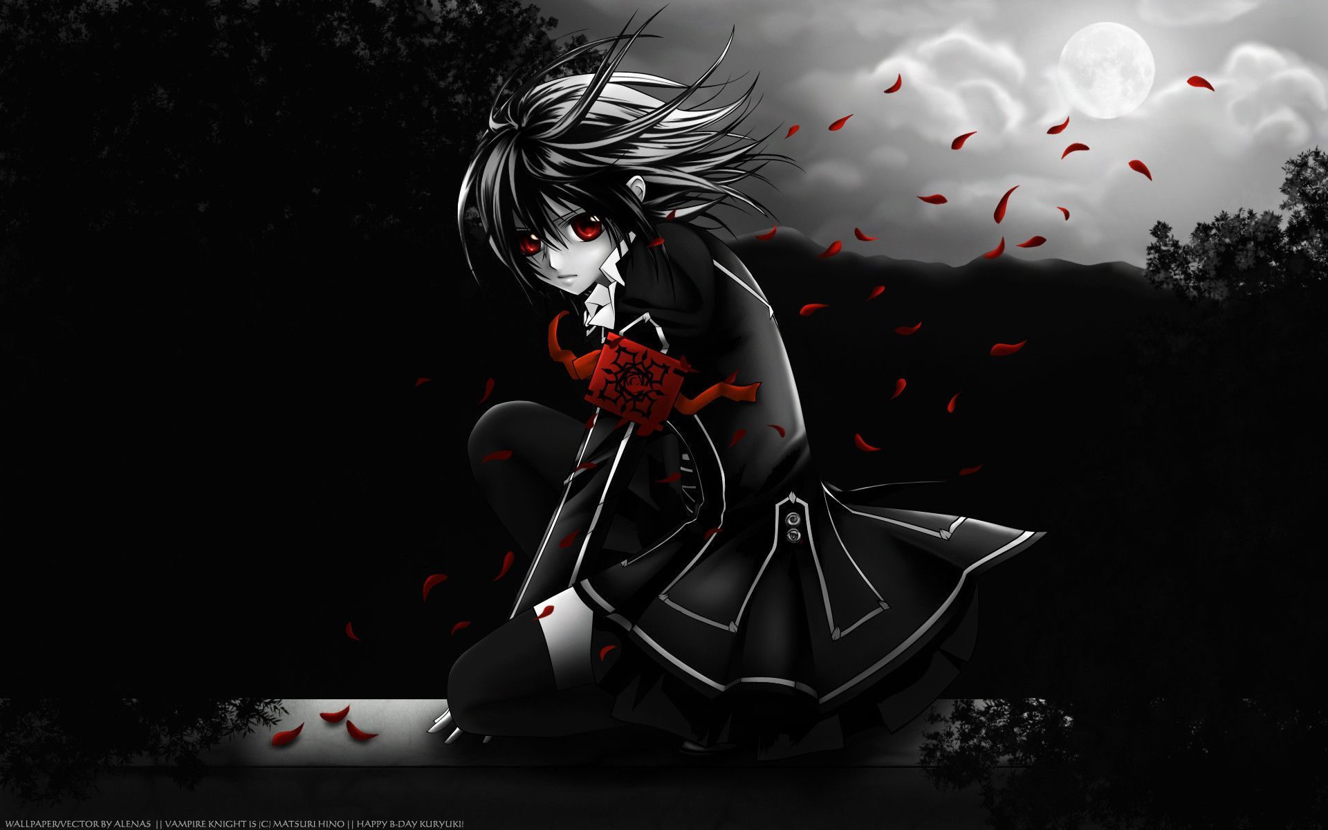 Personaggio anime oscuro sangue, 1920x1200 WUXGA, Desktop