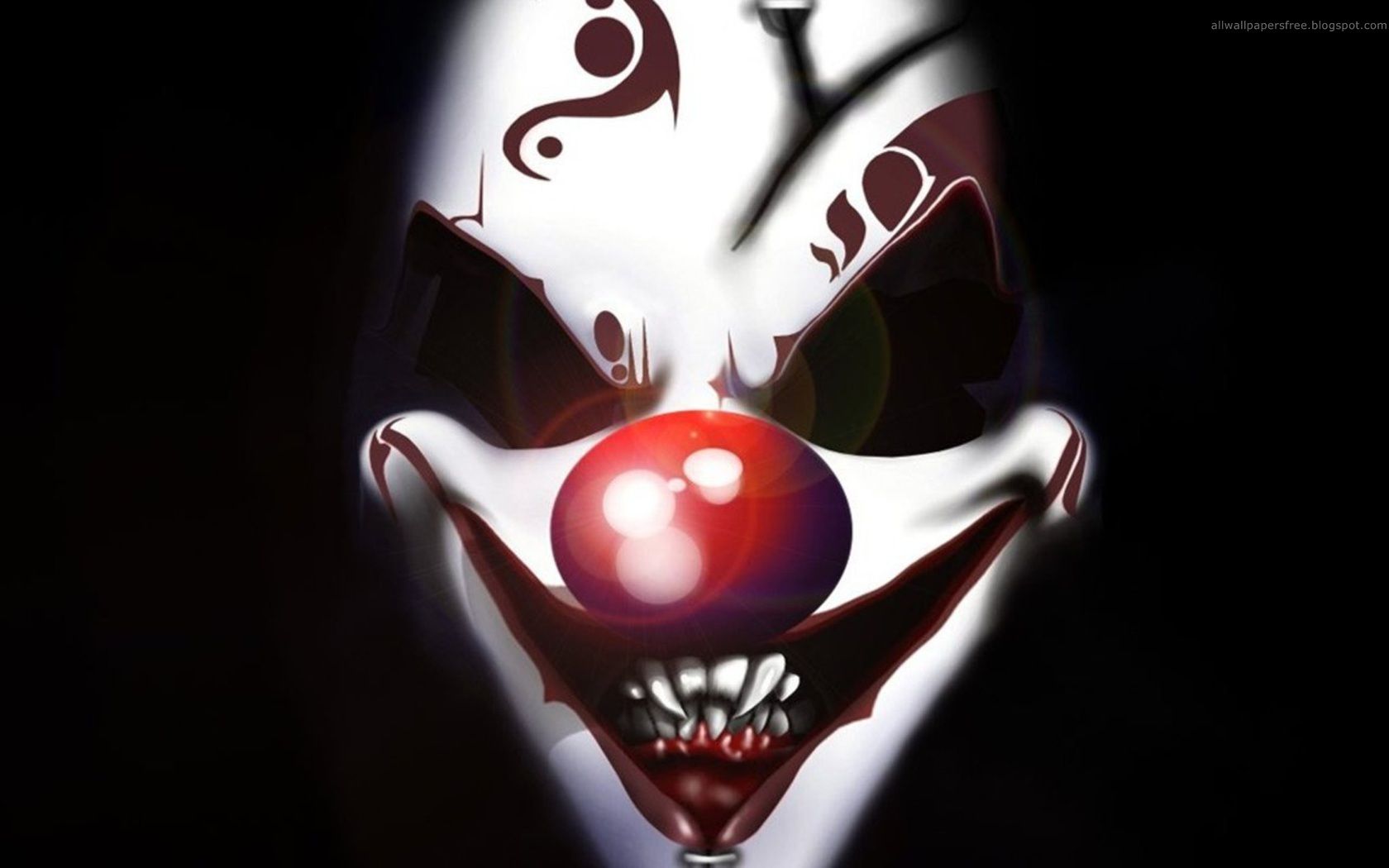 Clown horror faccia inquietante, 1680x1050 HD, Desktop