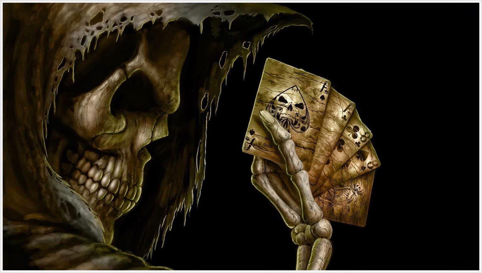 Teschio Grim Reaper con carte, 1600x908 900p, iMac