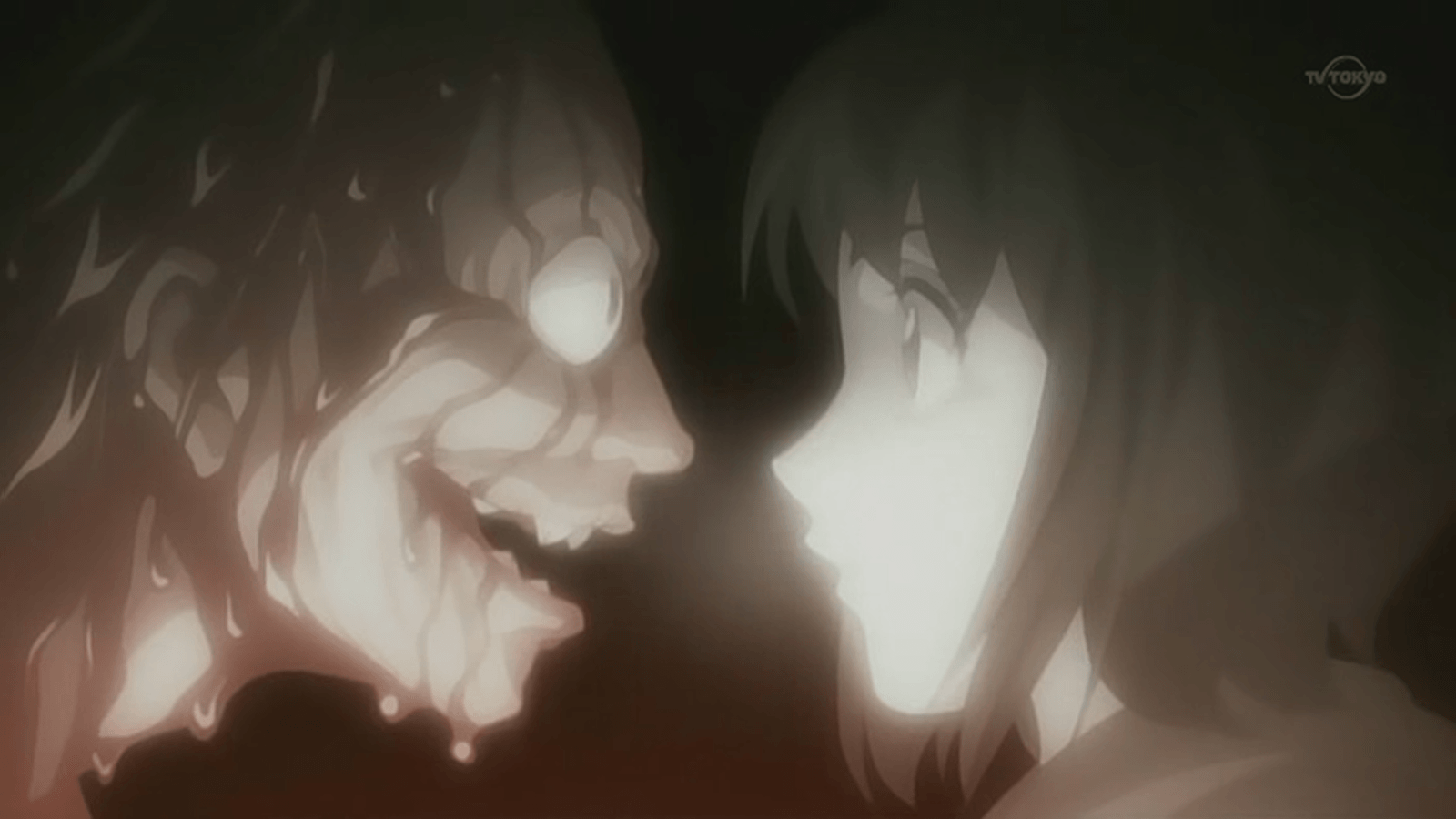 Personaggio anime volto distorto horror, 1600x900 HD Ready, Desktop