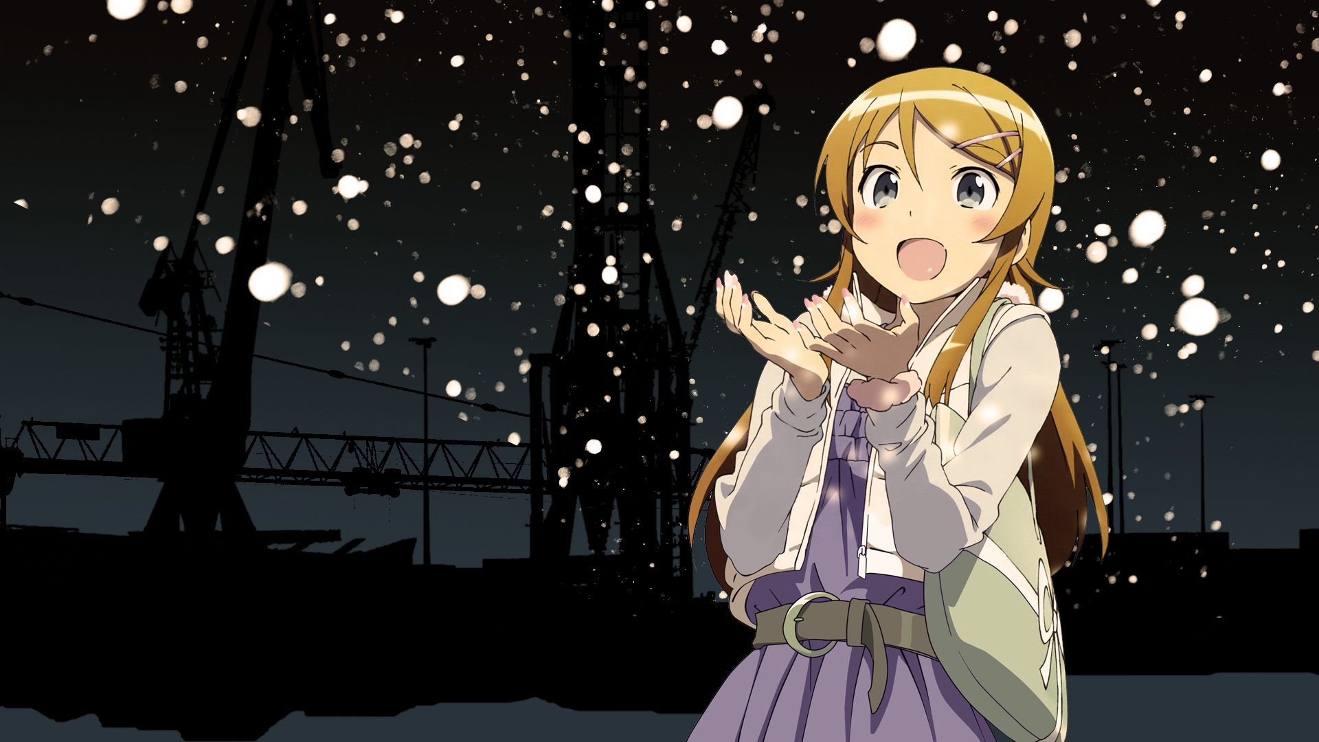 Ragazza anime nella neve, 1920x1080 1080p, Laptop