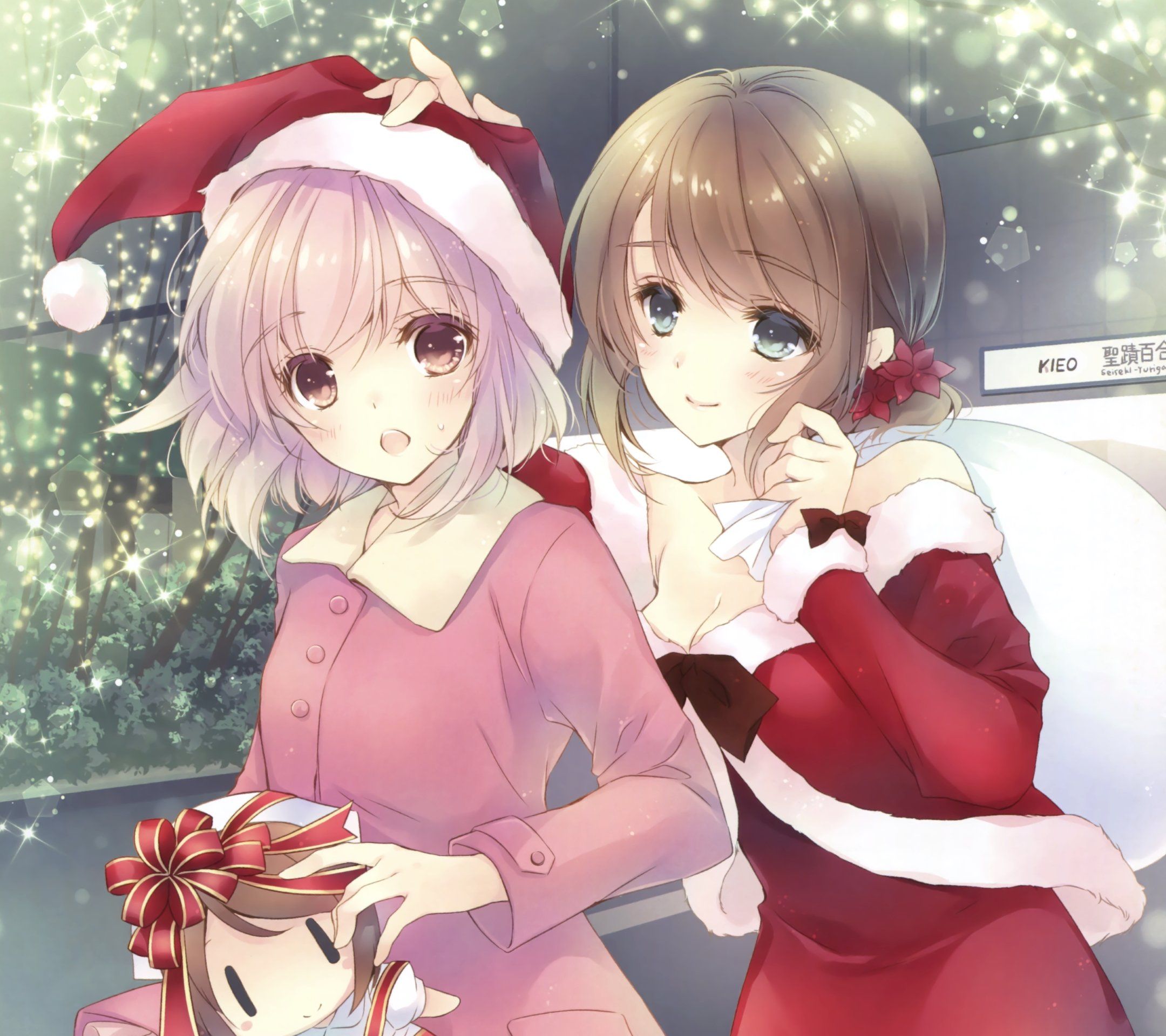 Ragazze anime natalizie kawaii, 2160x1920 alta risoluzione, iMac