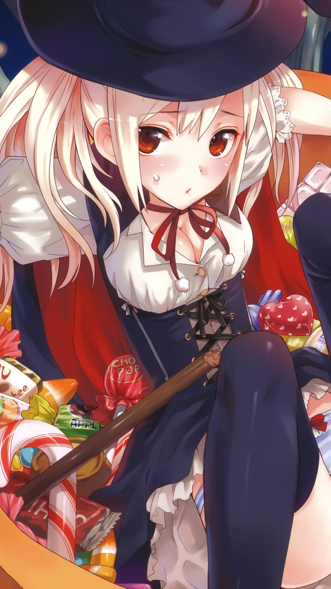 Ragazza anime kawaii natalizia, 2560x1857 2K, Desktop