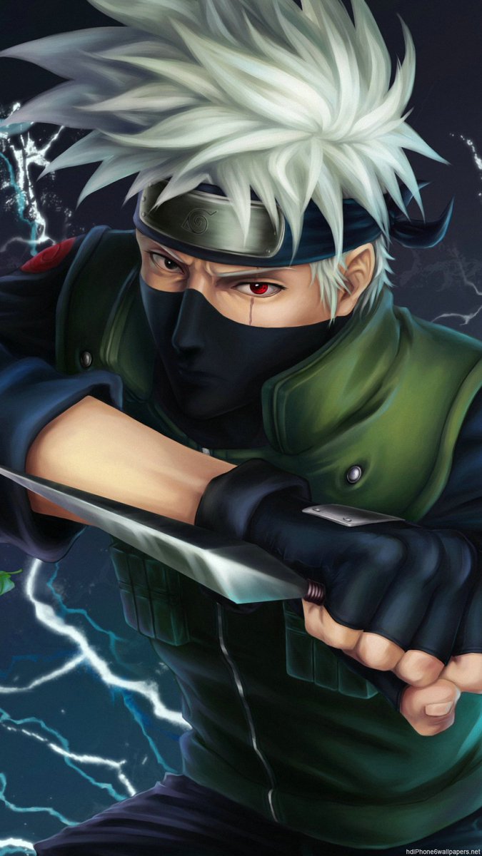 Kakashi Naruto con kunai, ninja copiatore, 675x1200 Verticale, Mobile